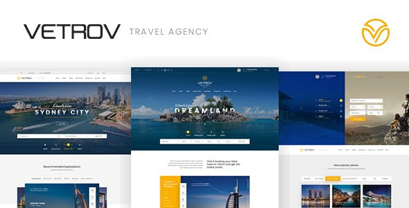 Vetrov - Hotels, Tours & Travel WordPres Theme