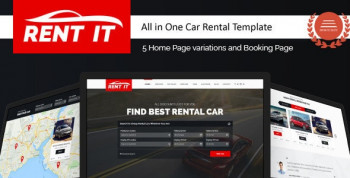 Rent It - Multipurpose Vehicle Car Rental WordPress Theme